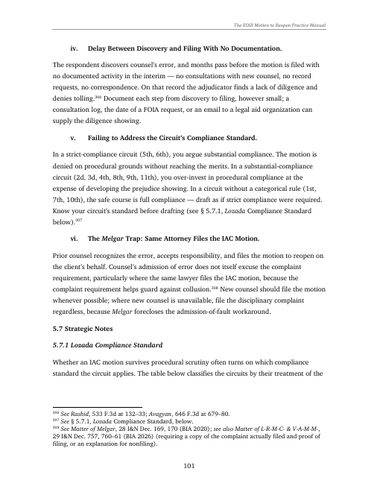 The manual's Lozada compliance standard section, shown small and partially readable