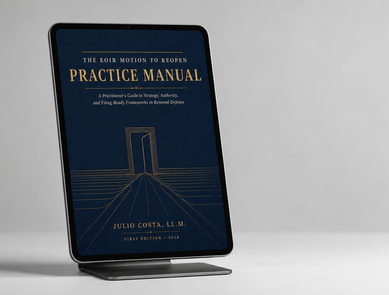 The manual's cover displayed on a tablet in a desk stand