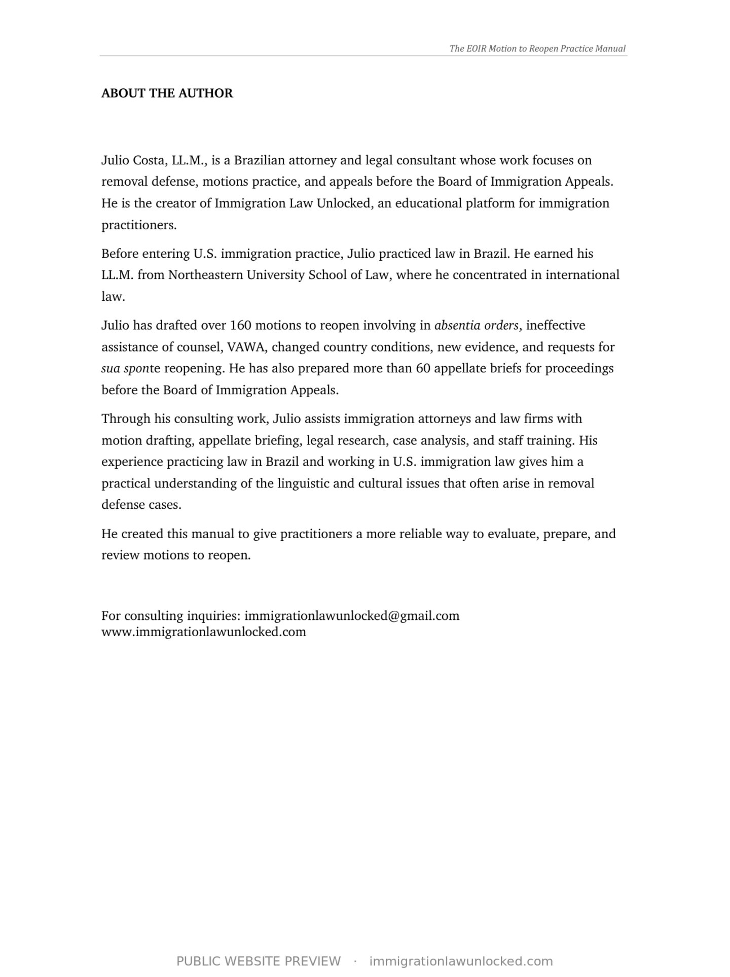 About the author page